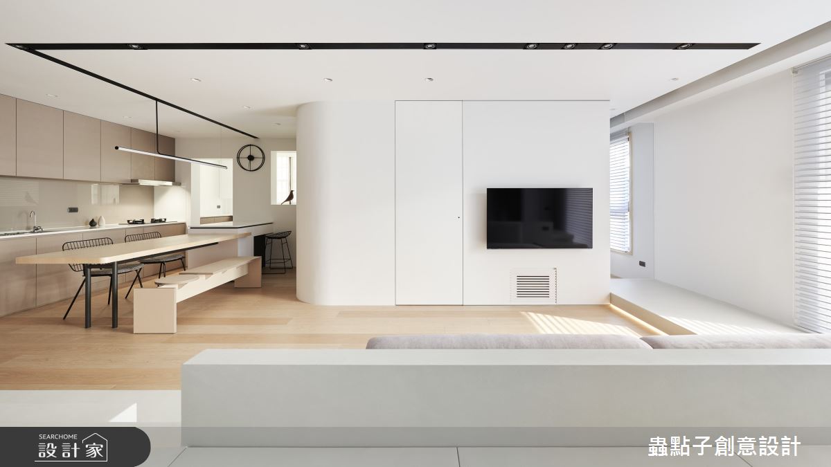 21坪新成屋(5年以下)＿北歐風客廳餐廳廚房中島案例圖片＿蟲點子創意設計＿蟲點子_122之15