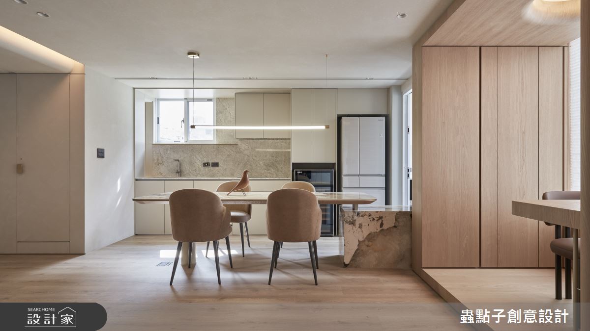 22坪老屋(41~50年)＿奶油風餐廳廚房案例圖片＿蟲點子創意設計＿蟲點子_123之19