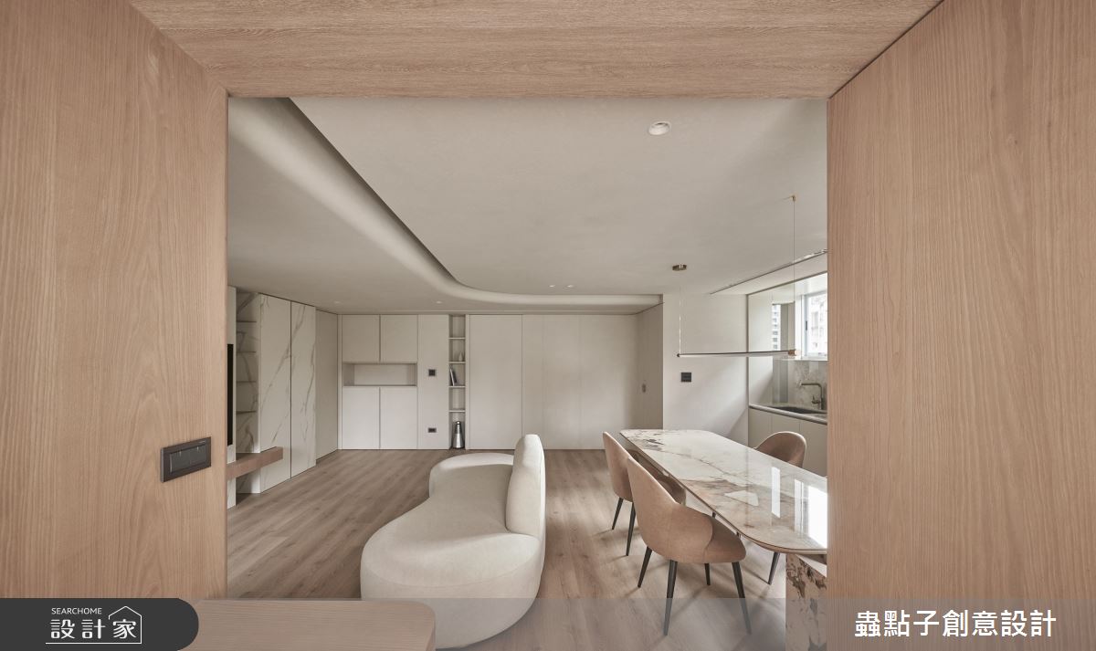 22坪老屋(41~50年)＿奶油風客廳餐廳廚房書房案例圖片＿蟲點子創意設計＿蟲點子_123之20