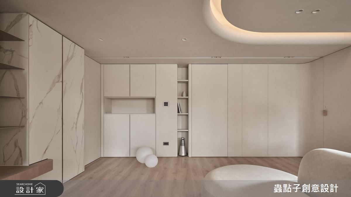 22坪老屋(41~50年)＿奶油風客廳案例圖片＿蟲點子創意設計＿蟲點子_123之14