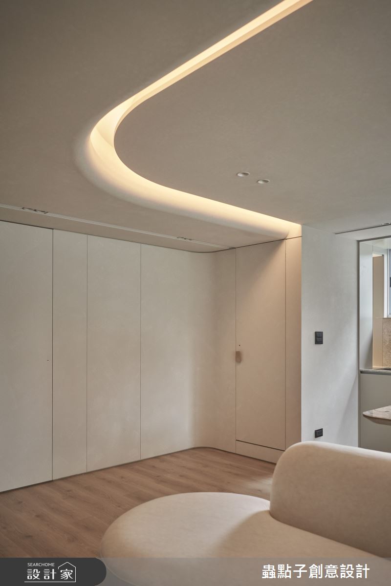 22坪老屋(41~50年)＿奶油風客廳案例圖片＿蟲點子創意設計＿蟲點子_123之16