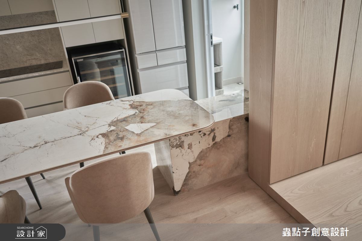 22坪老屋(41~50年)＿奶油風餐廳廚房案例圖片＿蟲點子創意設計＿蟲點子_123之22