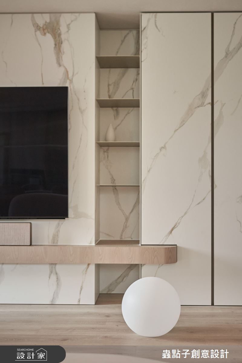 22坪老屋(41~50年)＿奶油風客廳案例圖片＿蟲點子創意設計＿蟲點子_123之12