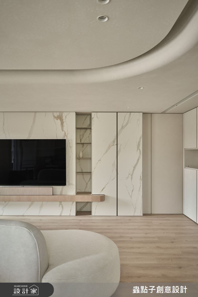 22坪老屋(41~50年)＿奶油風客廳案例圖片＿蟲點子創意設計＿蟲點子_123之11