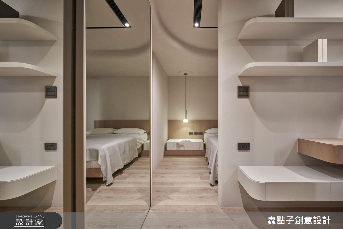 22坪老屋(41~50年)＿奶油風臥室更衣間案例圖片＿蟲點子創意設計＿蟲點子_123之36