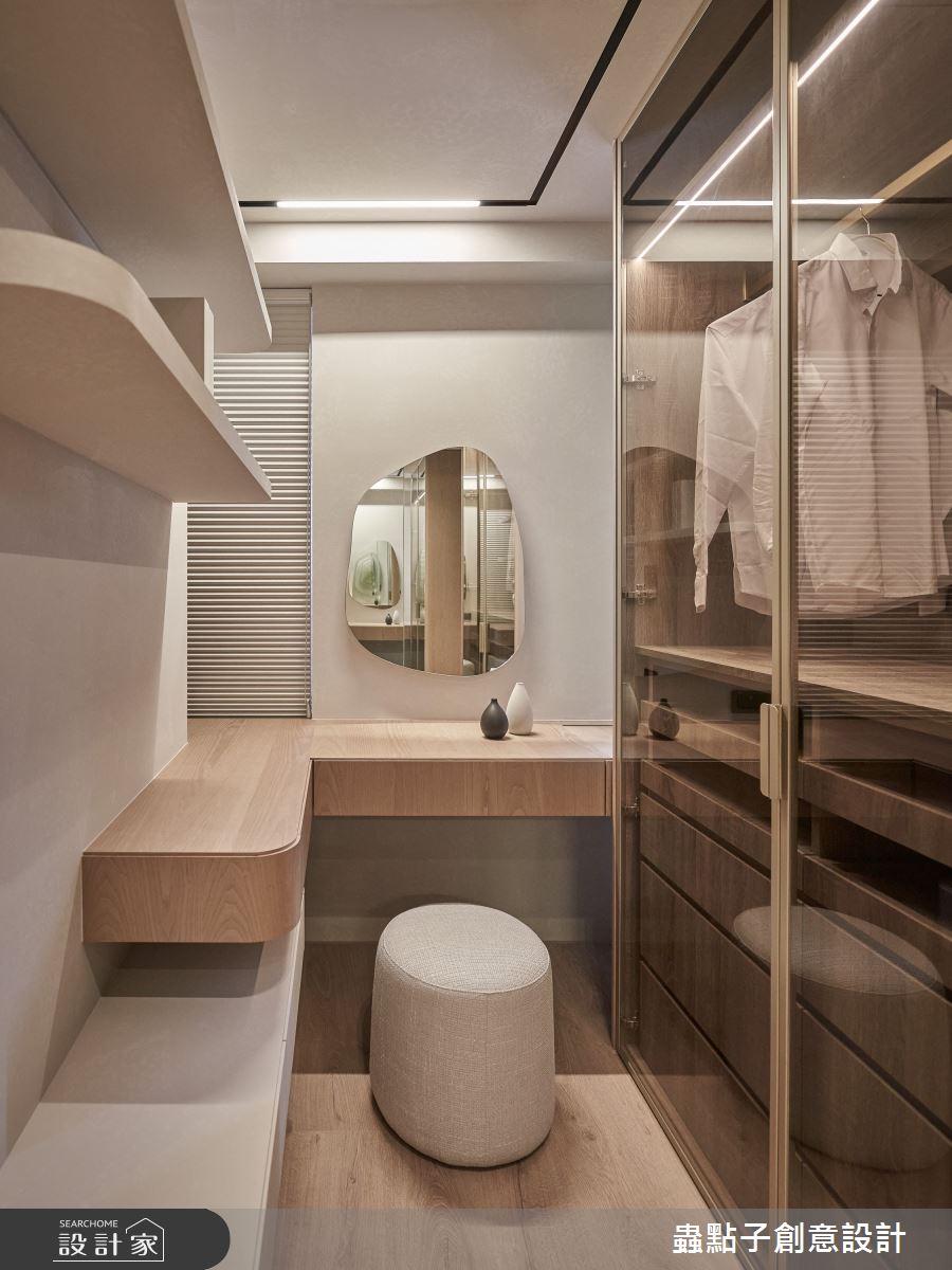 22坪老屋(41~50年)＿奶油風更衣間案例圖片＿蟲點子創意設計＿蟲點子_123之37
