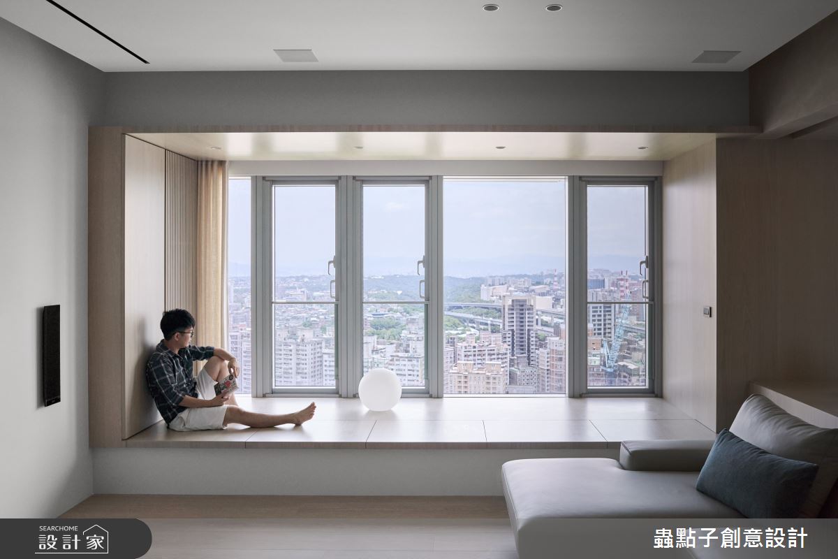 60坪新成屋(5年以下)＿簡約風客廳臥榻案例圖片＿蟲點子創意設計＿蟲點子_124之4