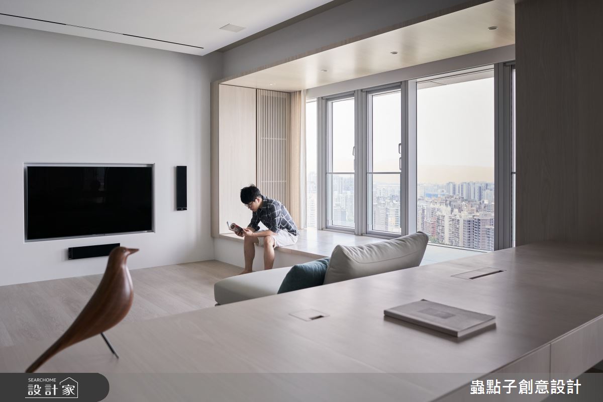 60坪新成屋(5年以下)＿簡約風客廳書房臥榻案例圖片＿蟲點子創意設計＿蟲點子_124之17