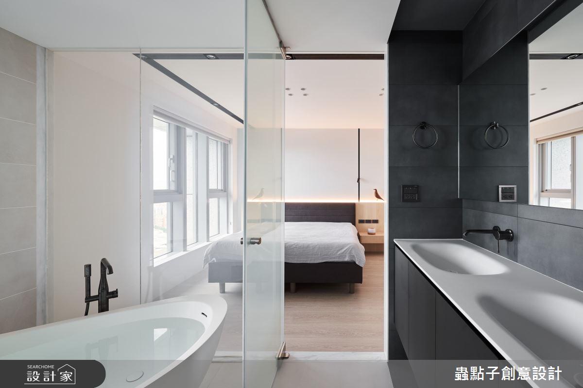 60坪新成屋(5年以下)＿簡約風臥室浴室案例圖片＿蟲點子創意設計＿蟲點子_124之33