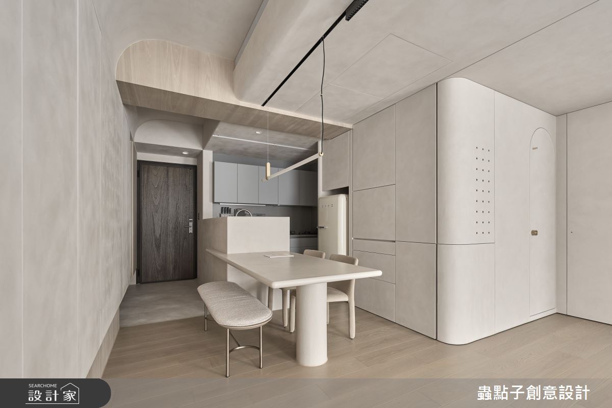 20坪新成屋(5年以下)＿北歐風玄關餐廳廚房吧檯中島案例圖片＿蟲點子創意設計＿蟲點子_125之10