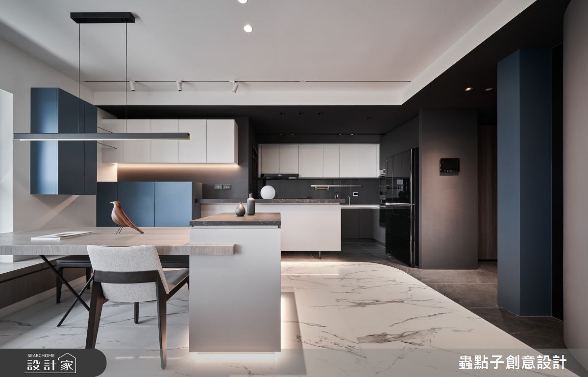 25坪新成屋(5年以下)＿簡約風餐廳廚房中島案例圖片＿蟲點子創意設計＿蟲點子_126之27