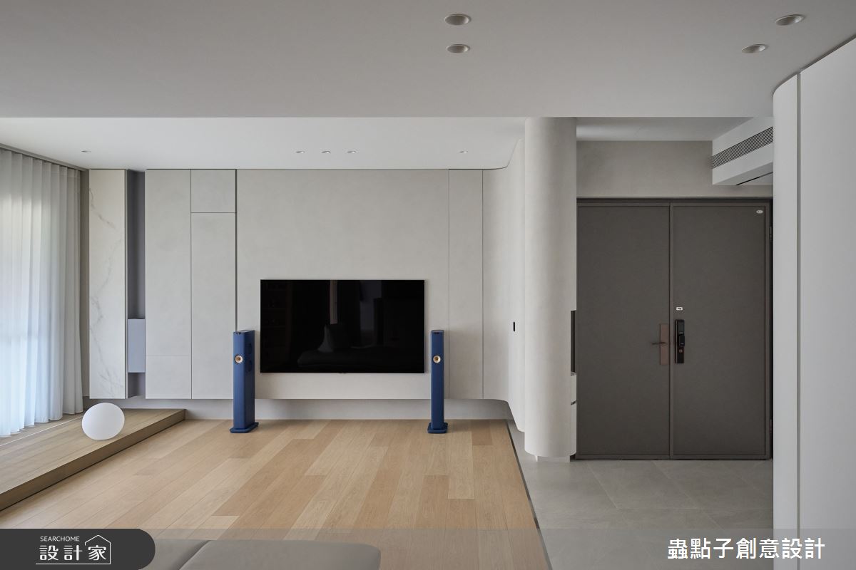 50坪新成屋(5年以下)＿簡約風玄關客廳案例圖片＿蟲點子創意設計＿蟲點子_127之2