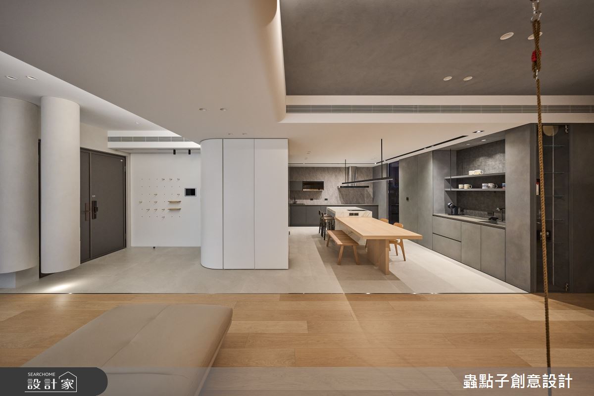 50坪新成屋(5年以下)＿簡約風玄關客廳餐廳廚房案例圖片＿蟲點子創意設計＿蟲點子_127之6
