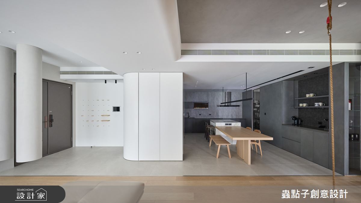 50坪新成屋(5年以下)＿簡約風玄關客廳餐廳廚房案例圖片＿蟲點子創意設計＿蟲點子_127之7