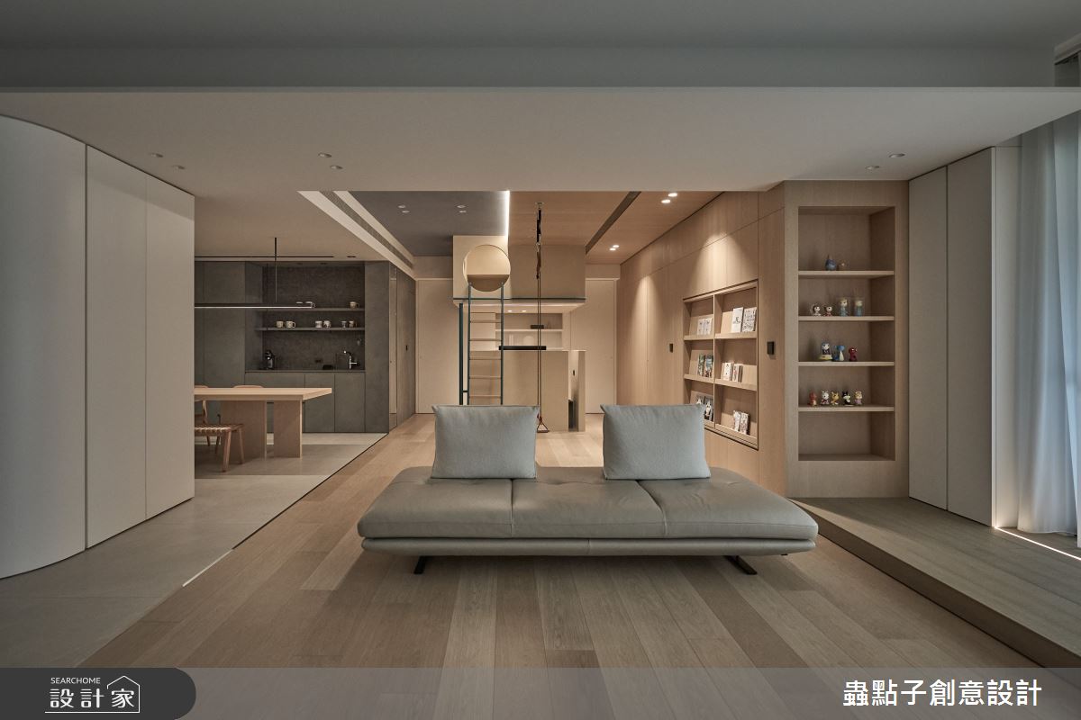50坪新成屋(5年以下)＿簡約風客廳書房案例圖片＿蟲點子創意設計＿蟲點子_127之13