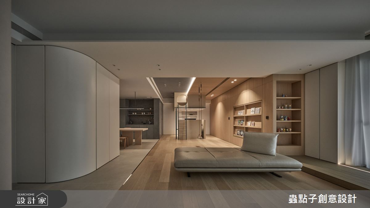 50坪新成屋(5年以下)＿簡約風客廳書房案例圖片＿蟲點子創意設計＿蟲點子_127之14