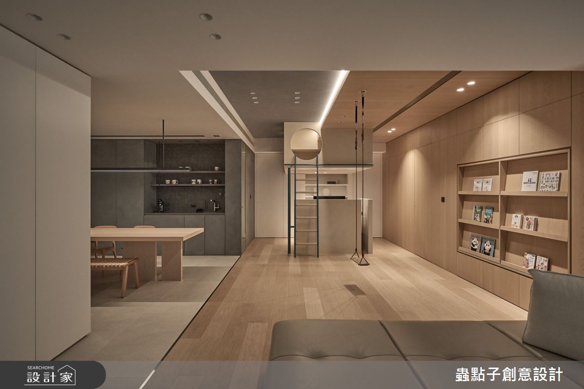 50坪新成屋(5年以下)＿簡約風客廳書房案例圖片＿蟲點子創意設計＿蟲點子_127之16