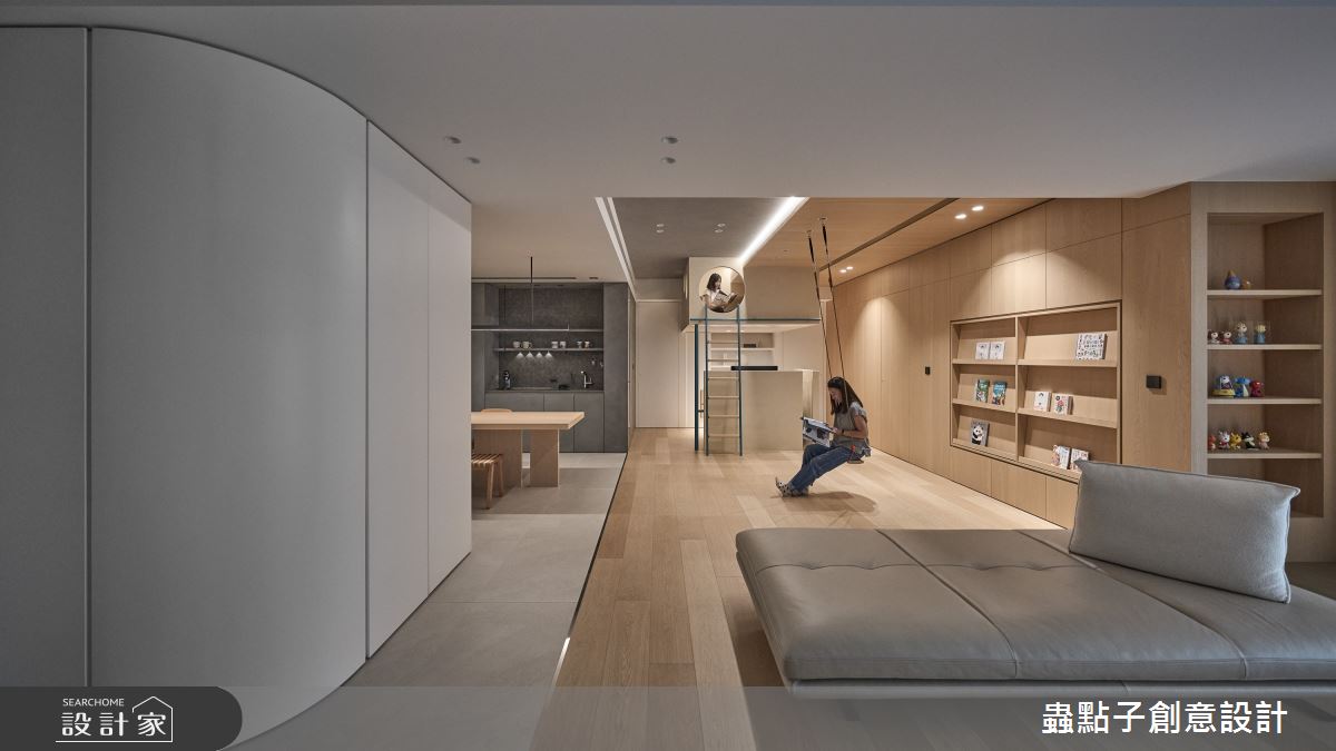50坪新成屋(5年以下)＿簡約風客廳書房案例圖片＿蟲點子創意設計＿蟲點子_127之15