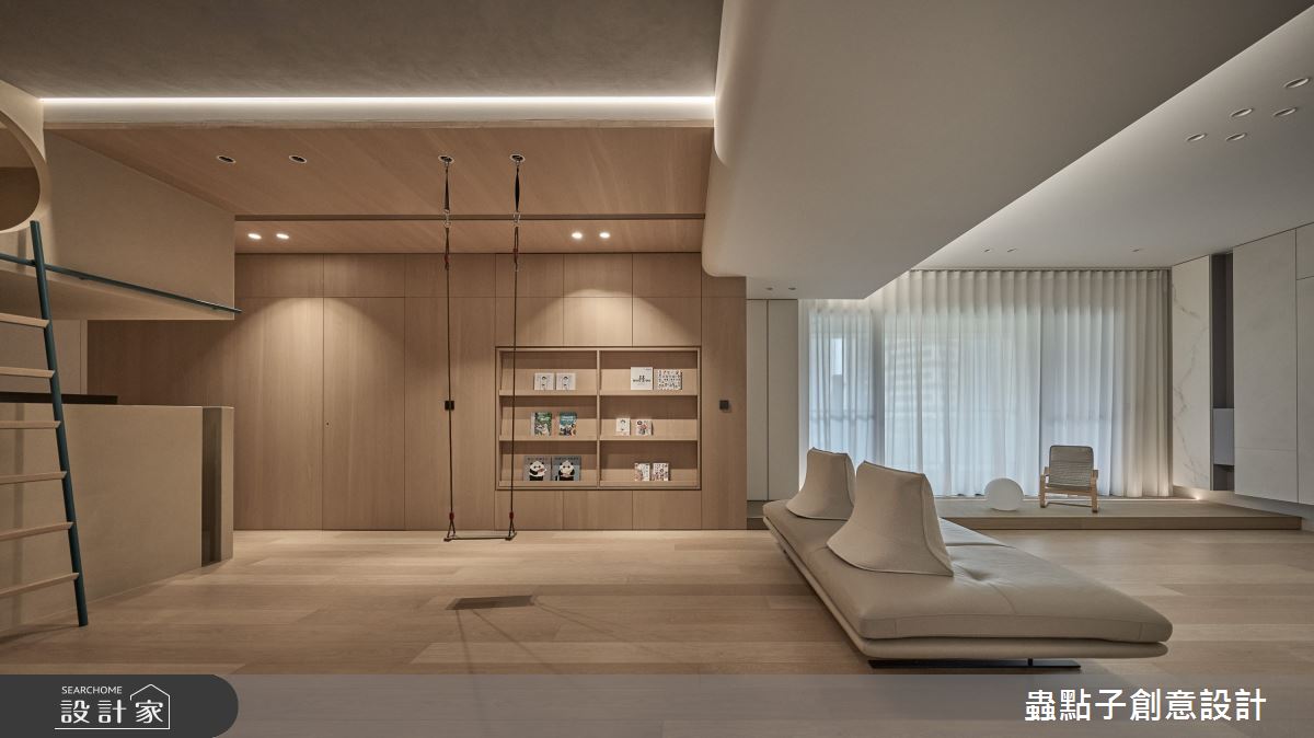 50坪新成屋(5年以下)＿簡約風客廳書房案例圖片＿蟲點子創意設計＿蟲點子_127之21