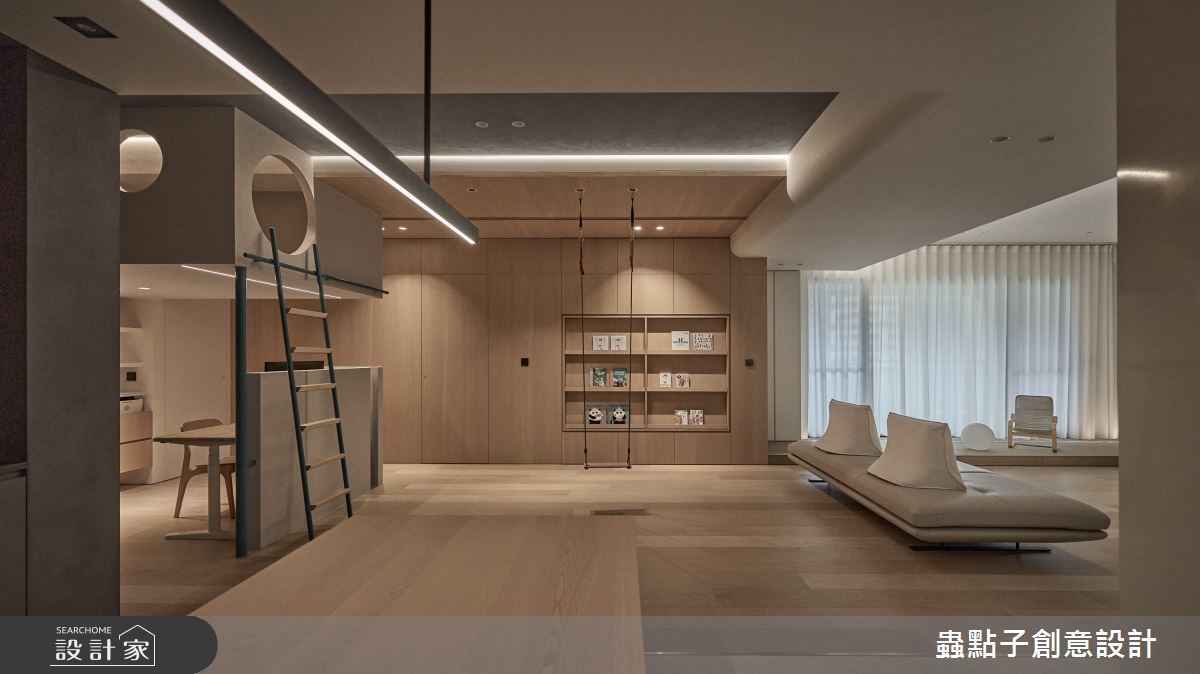 50坪新成屋(5年以下)＿簡約風客廳書房案例圖片＿蟲點子創意設計＿蟲點子_127之22