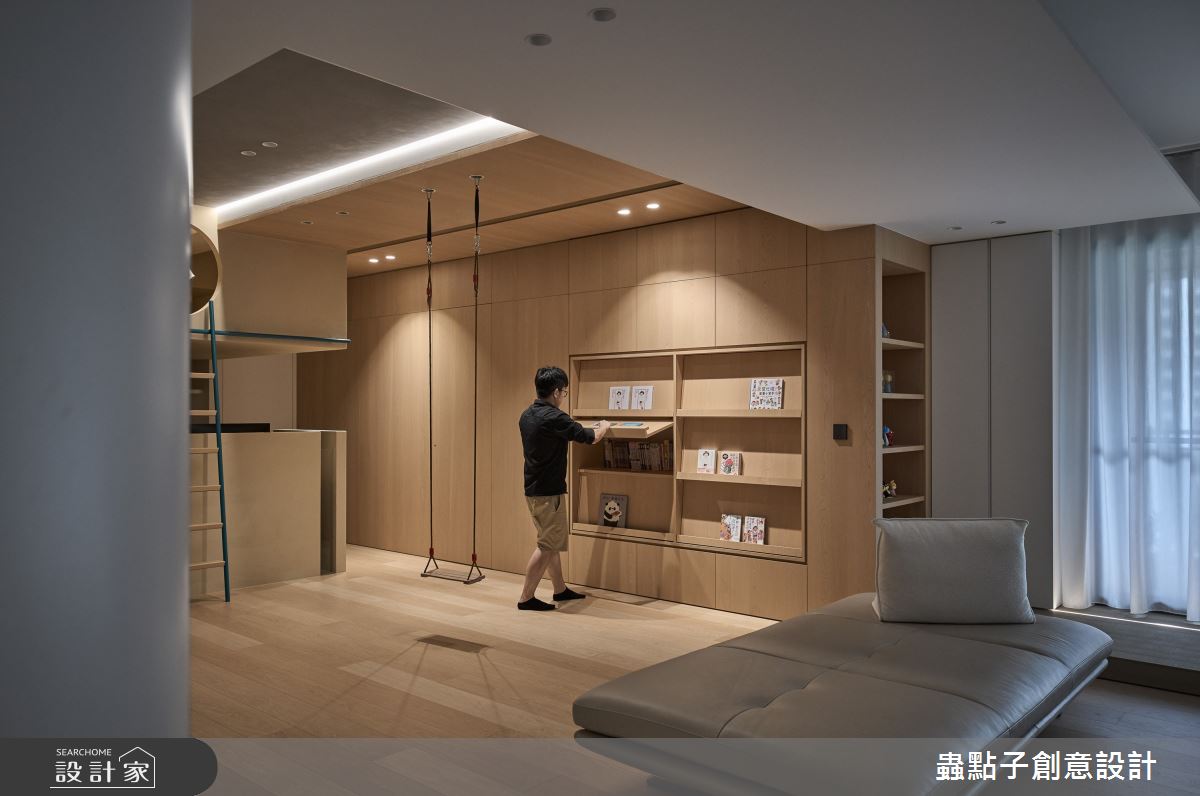 50坪新成屋(5年以下)＿簡約風客廳書房案例圖片＿蟲點子創意設計＿蟲點子_127之29