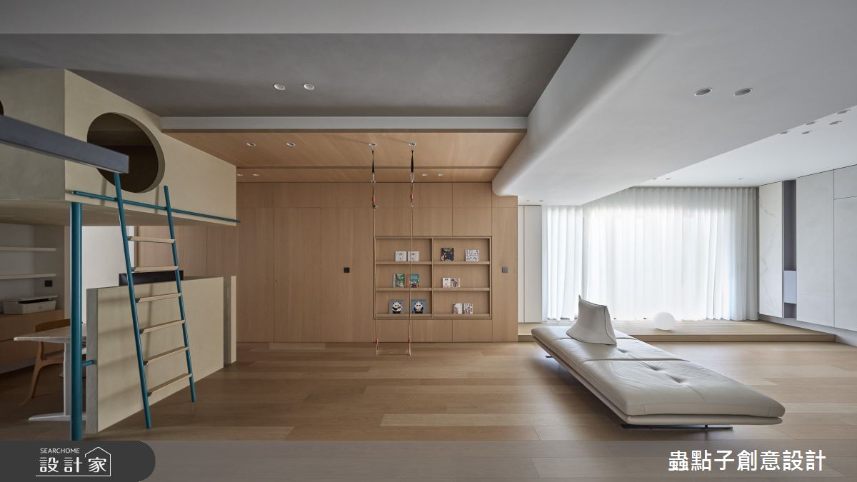 50坪新成屋(5年以下)＿簡約風客廳書房案例圖片＿蟲點子創意設計＿蟲點子_127之23