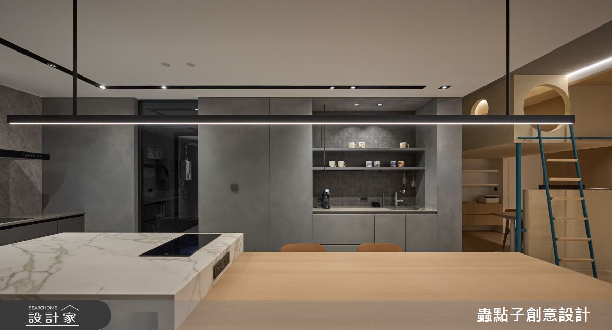 50坪新成屋(5年以下)＿簡約風餐廳中島案例圖片＿蟲點子創意設計＿蟲點子_127之40