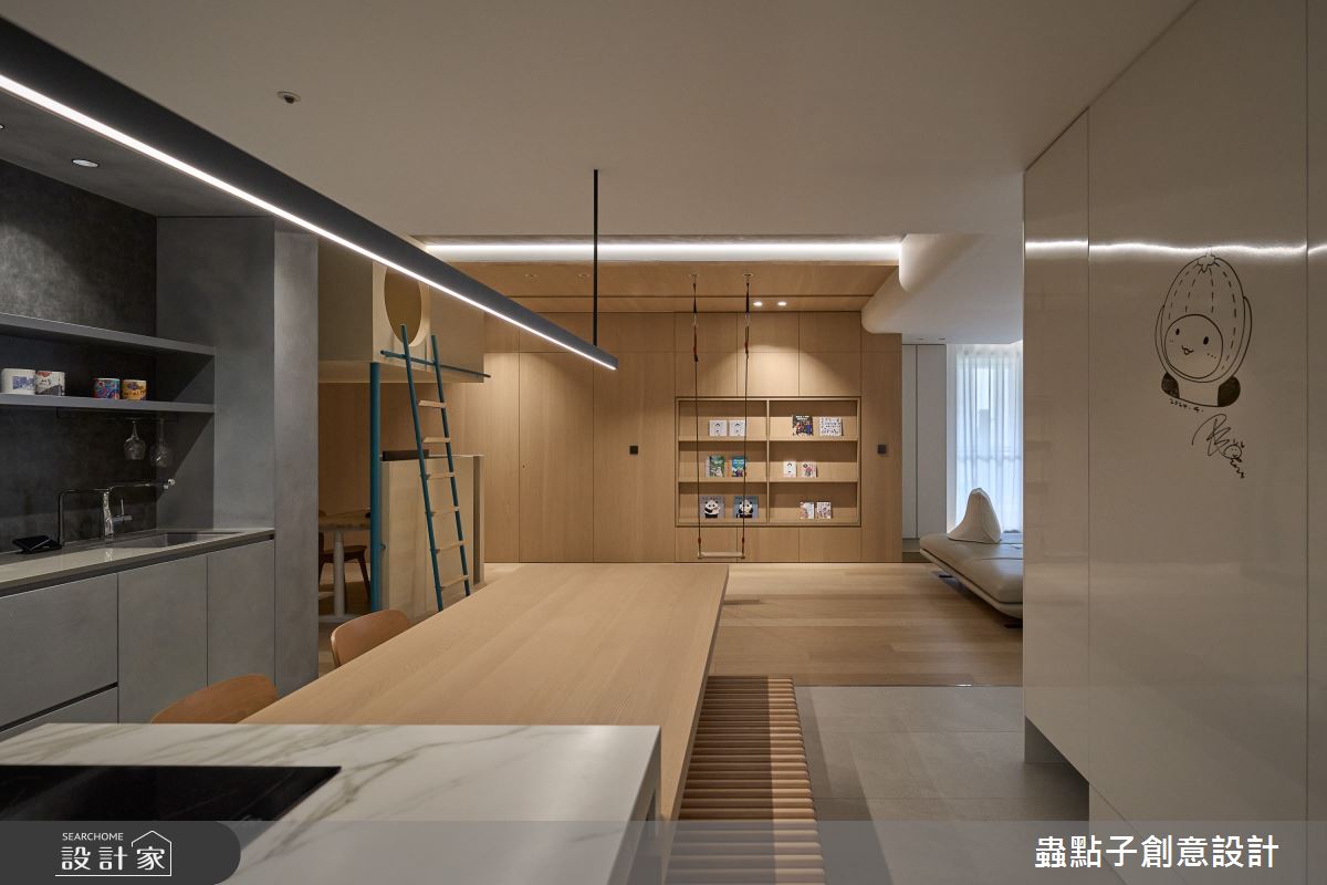 50坪新成屋(5年以下)＿簡約風餐廳中島案例圖片＿蟲點子創意設計＿蟲點子_127之41