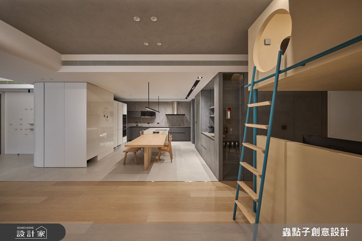 50坪新成屋(5年以下)＿簡約風餐廳廚房書房中島案例圖片＿蟲點子創意設計＿蟲點子_127之39