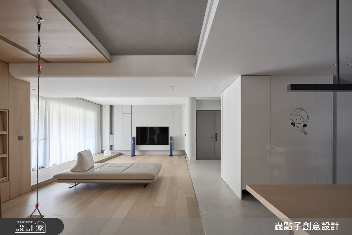 50坪新成屋(5年以下)＿簡約風玄關客廳餐廳案例圖片＿蟲點子創意設計＿蟲點子_127之49