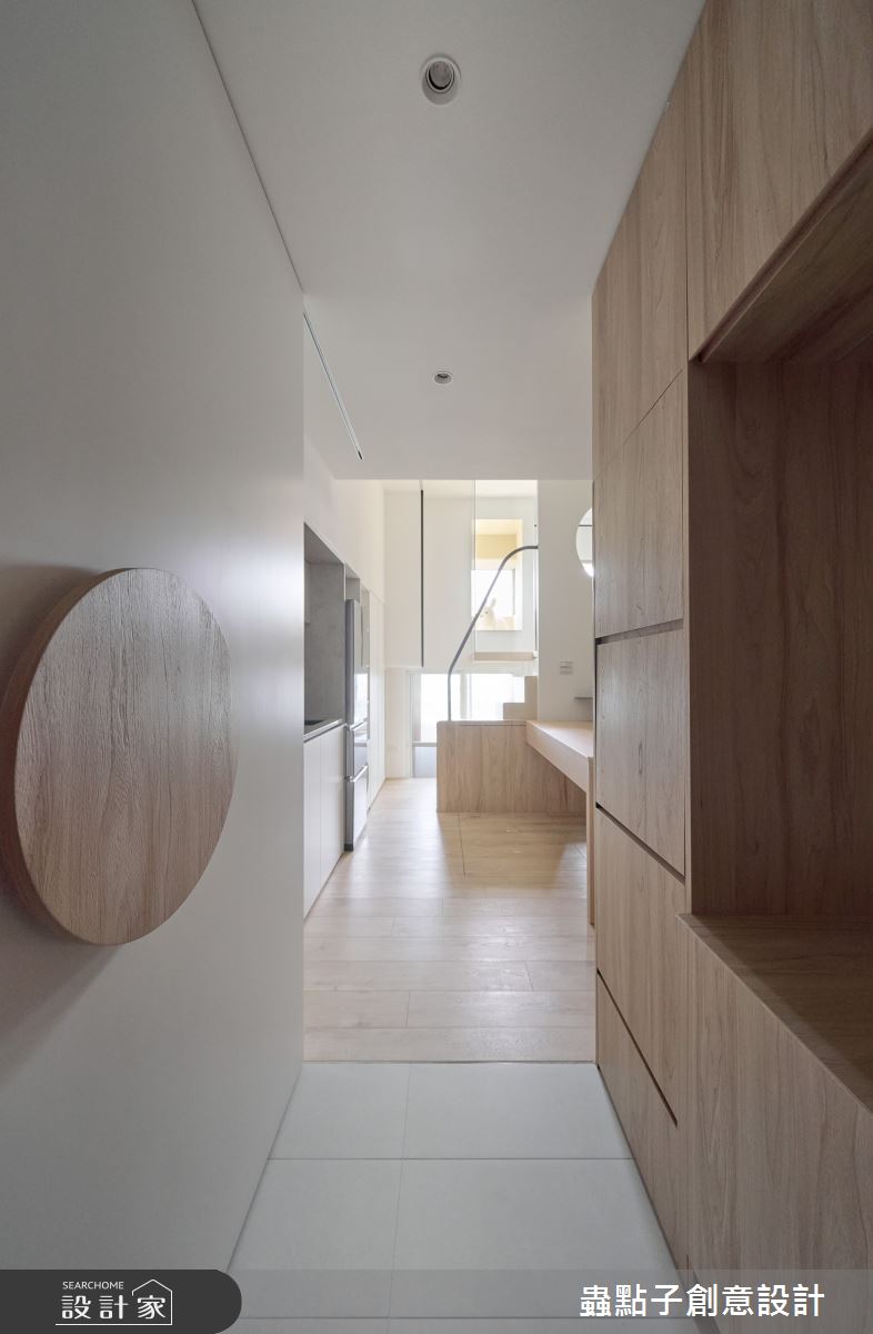 7坪老屋(16~30年)＿簡約風玄關客廳餐廳工作區案例圖片＿蟲點子創意設計＿蟲點子_128之1
