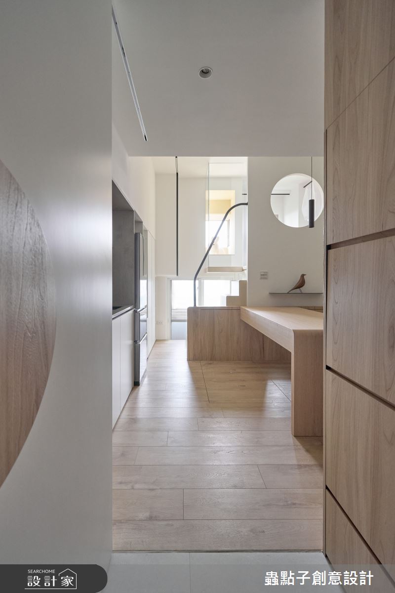 7坪老屋(16~30年)＿簡約風玄關客廳餐廳工作區案例圖片＿蟲點子創意設計＿蟲點子_128之2