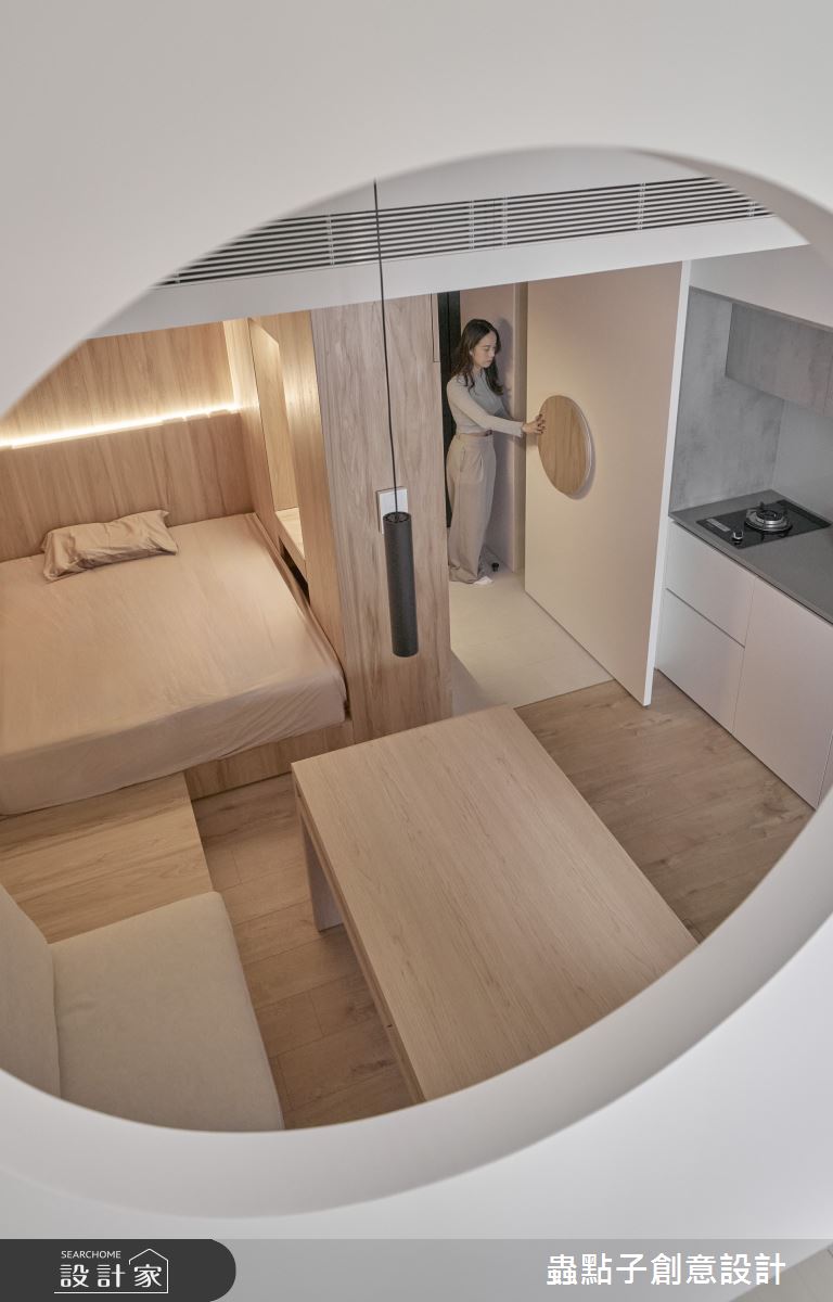 7坪老屋(16~30年)＿簡約風玄關客廳餐廳廚房臥室工作區案例圖片＿蟲點子創意設計＿蟲點子_128之13