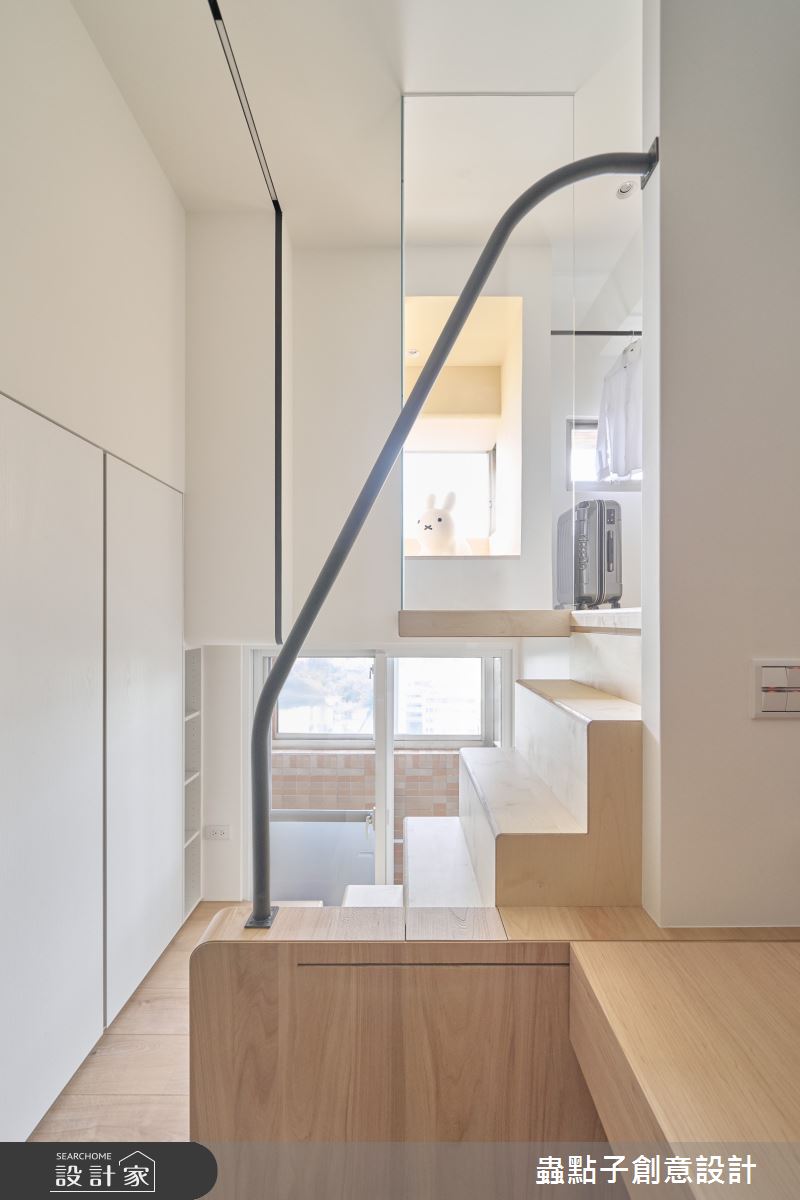 7坪老屋(16~30年)＿簡約風樓梯案例圖片＿蟲點子創意設計＿蟲點子_128之17