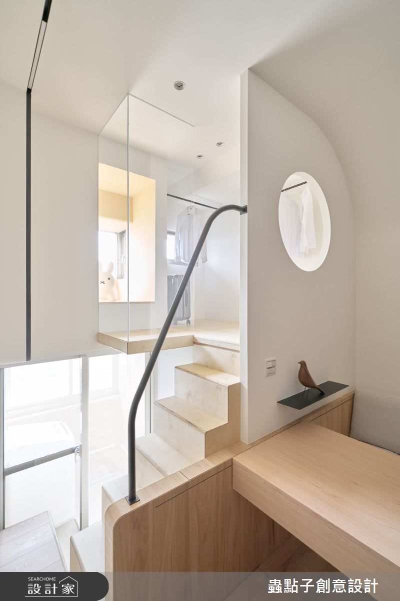 7坪老屋(16~30年)＿簡約風樓梯案例圖片＿蟲點子創意設計＿蟲點子_128之16
