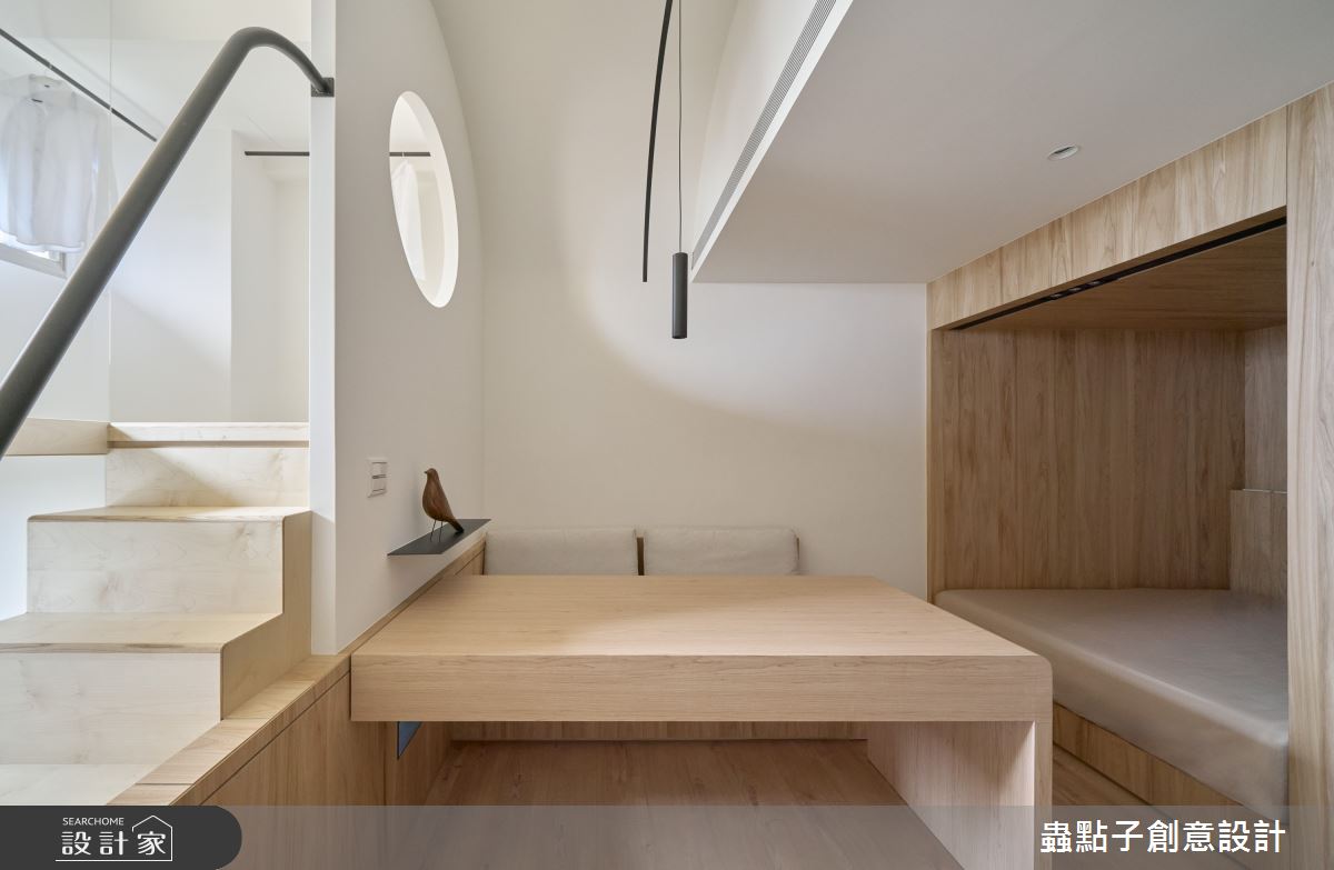 7坪老屋(16~30年)＿簡約風客廳餐廳臥室樓梯工作區案例圖片＿蟲點子創意設計＿蟲點子_128之23