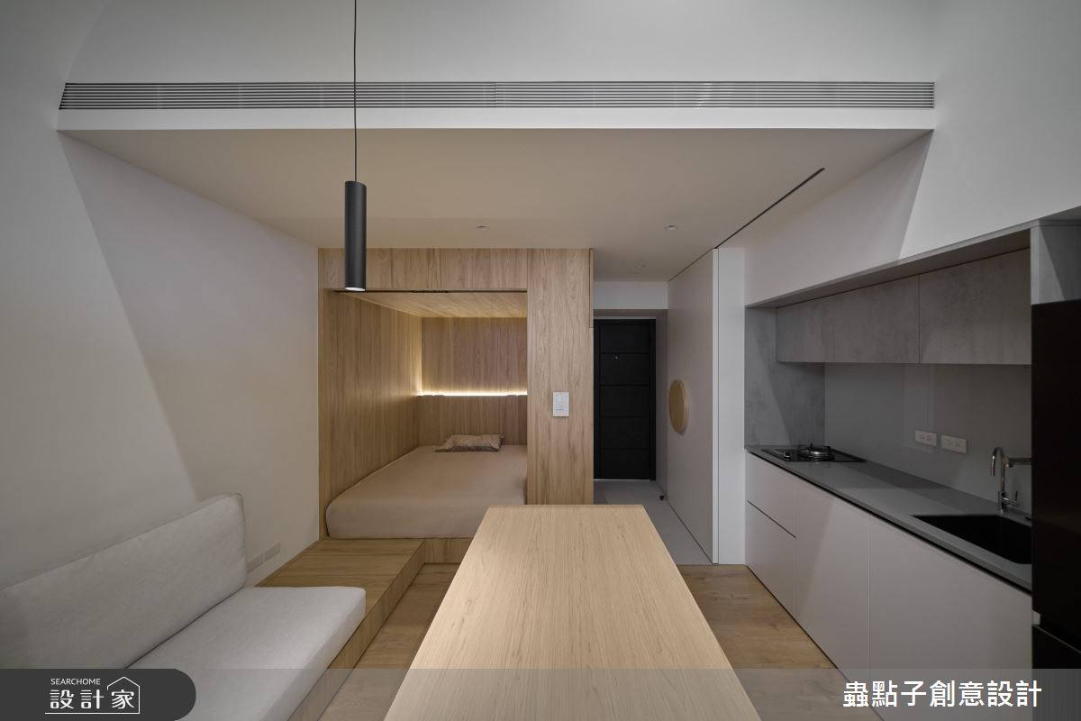 7坪老屋(16~30年)＿簡約風玄關客廳餐廳廚房臥室工作區案例圖片＿蟲點子創意設計＿蟲點子_128之34
