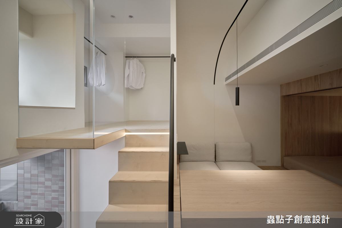 7坪老屋(16~30年)＿簡約風客廳餐廳樓梯工作區案例圖片＿蟲點子創意設計＿蟲點子_128之35