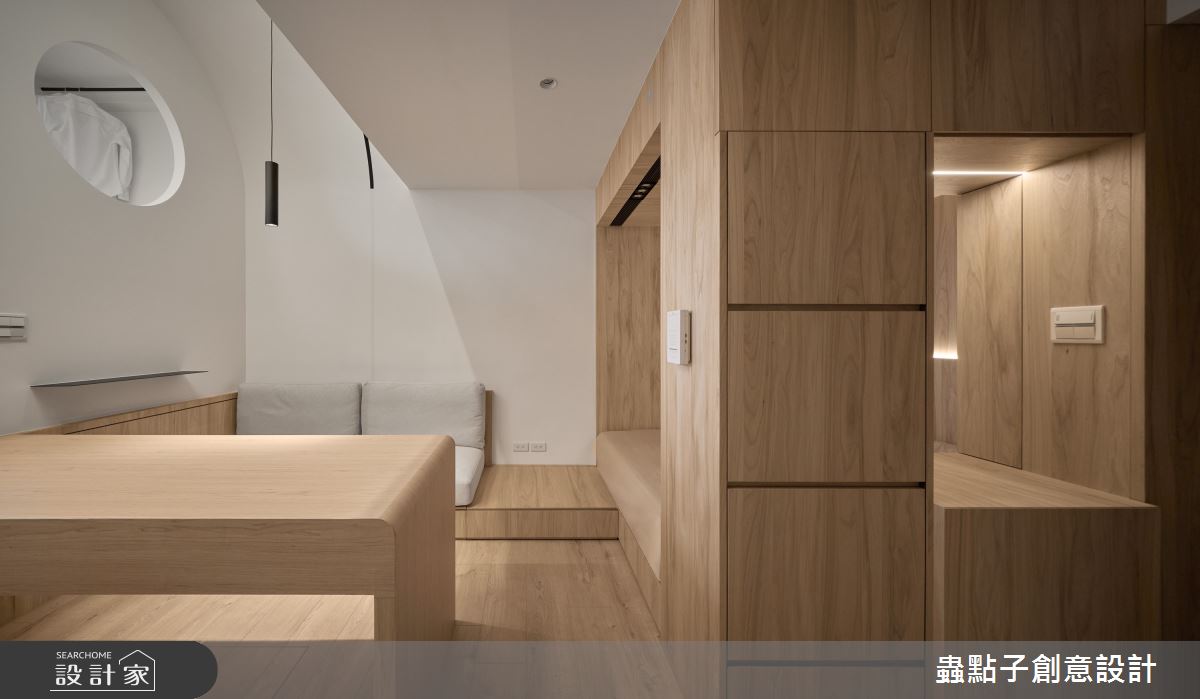 7坪老屋(16~30年)＿簡約風客廳餐廳工作區案例圖片＿蟲點子創意設計＿蟲點子_128之10