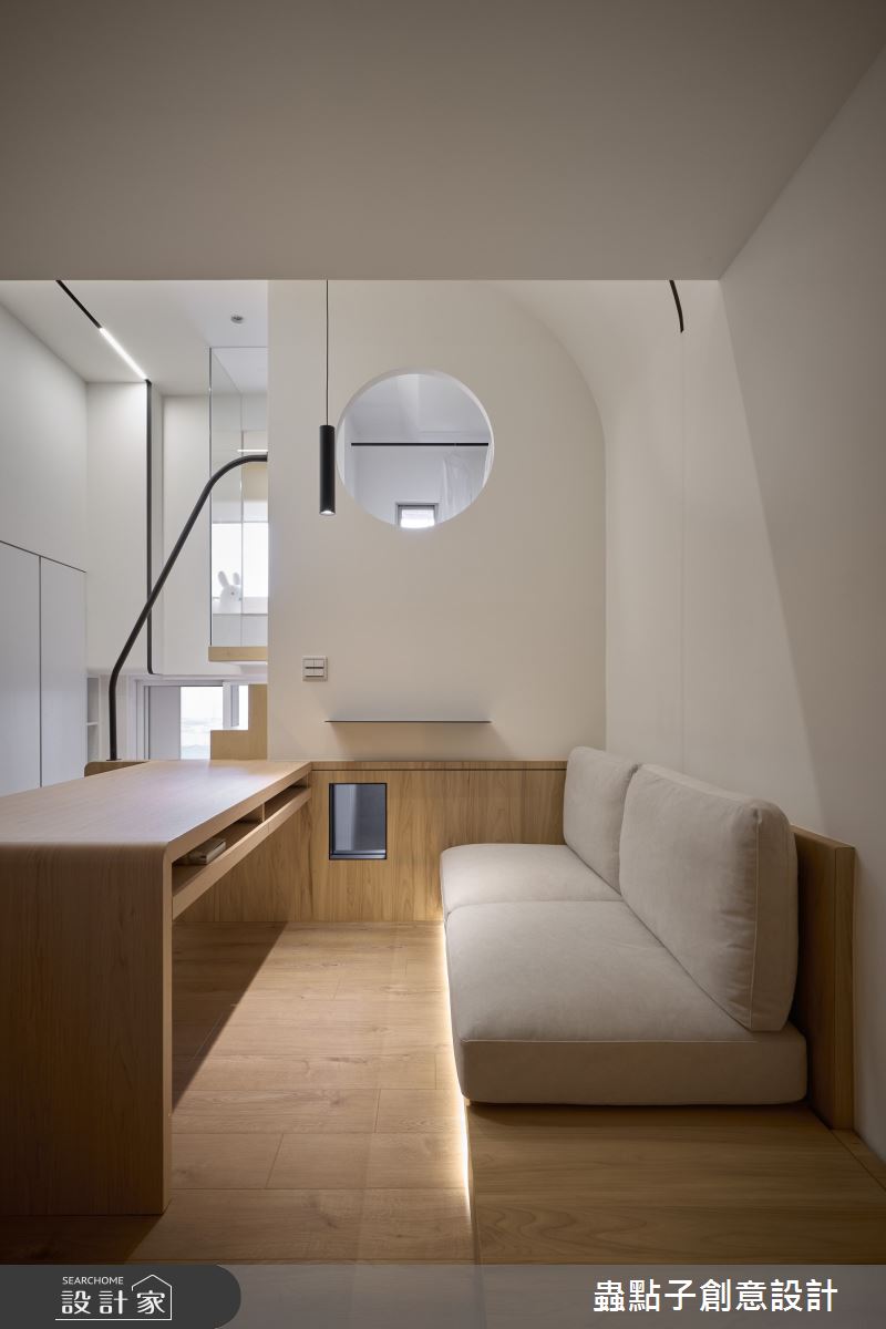 7坪老屋(16~30年)＿簡約風客廳餐廳工作區案例圖片＿蟲點子創意設計＿蟲點子_128之19