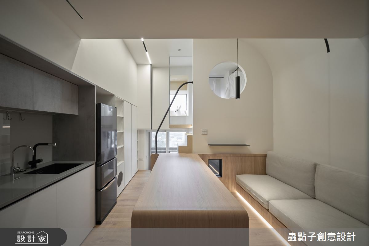 7坪老屋(16~30年)＿簡約風客廳餐廳廚房工作區案例圖片＿蟲點子創意設計＿蟲點子_128之20