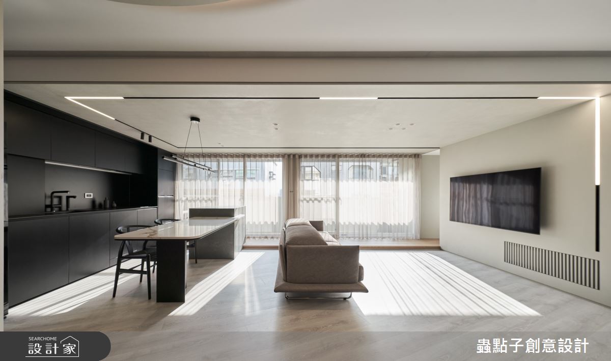 30坪老屋(16~30年)＿簡約風客廳餐廳廚房中島案例圖片＿蟲點子創意設計＿蟲點子_129之33