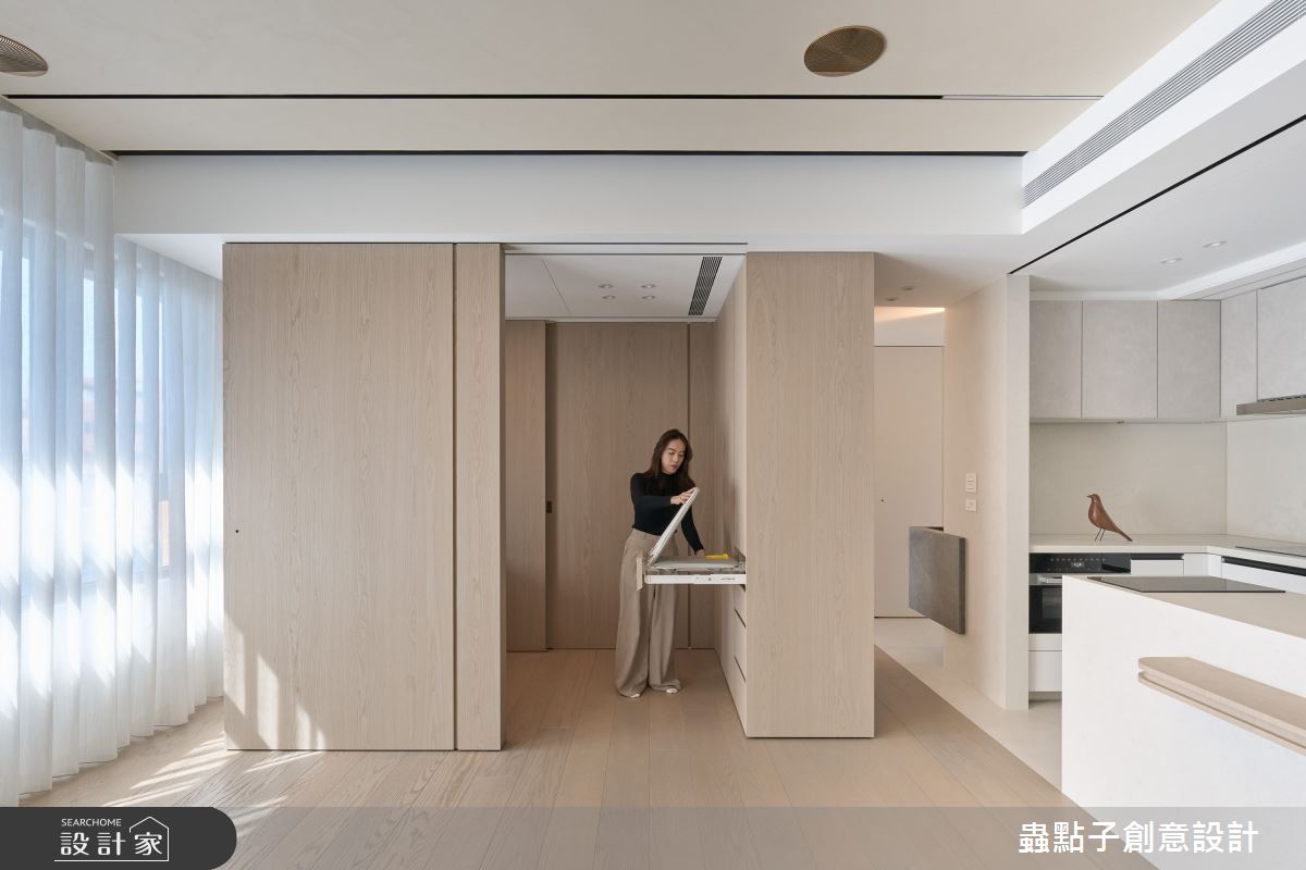 20坪新成屋(5年以下)＿簡約風客廳廚房書房中島案例圖片＿蟲點子創意設計＿蟲點子_130之22