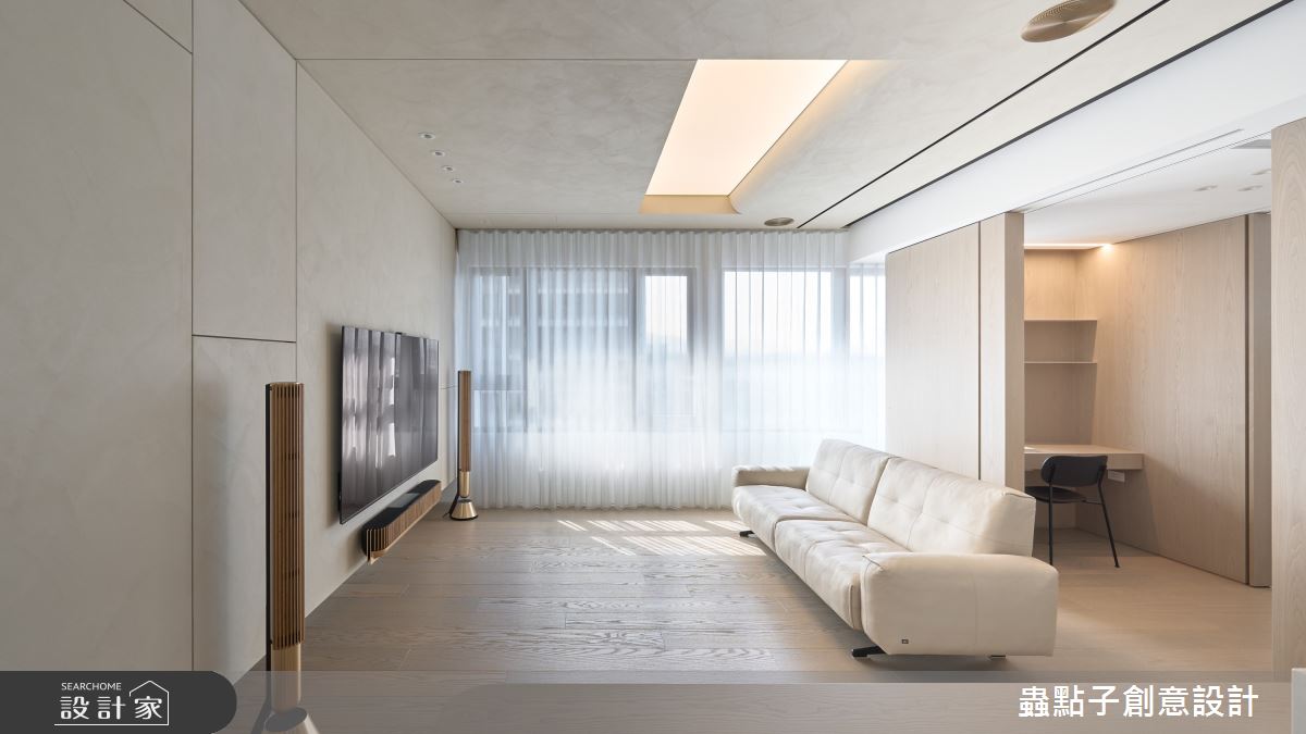 20坪新成屋(5年以下)＿簡約風客廳書房案例圖片＿蟲點子創意設計＿蟲點子_130之31