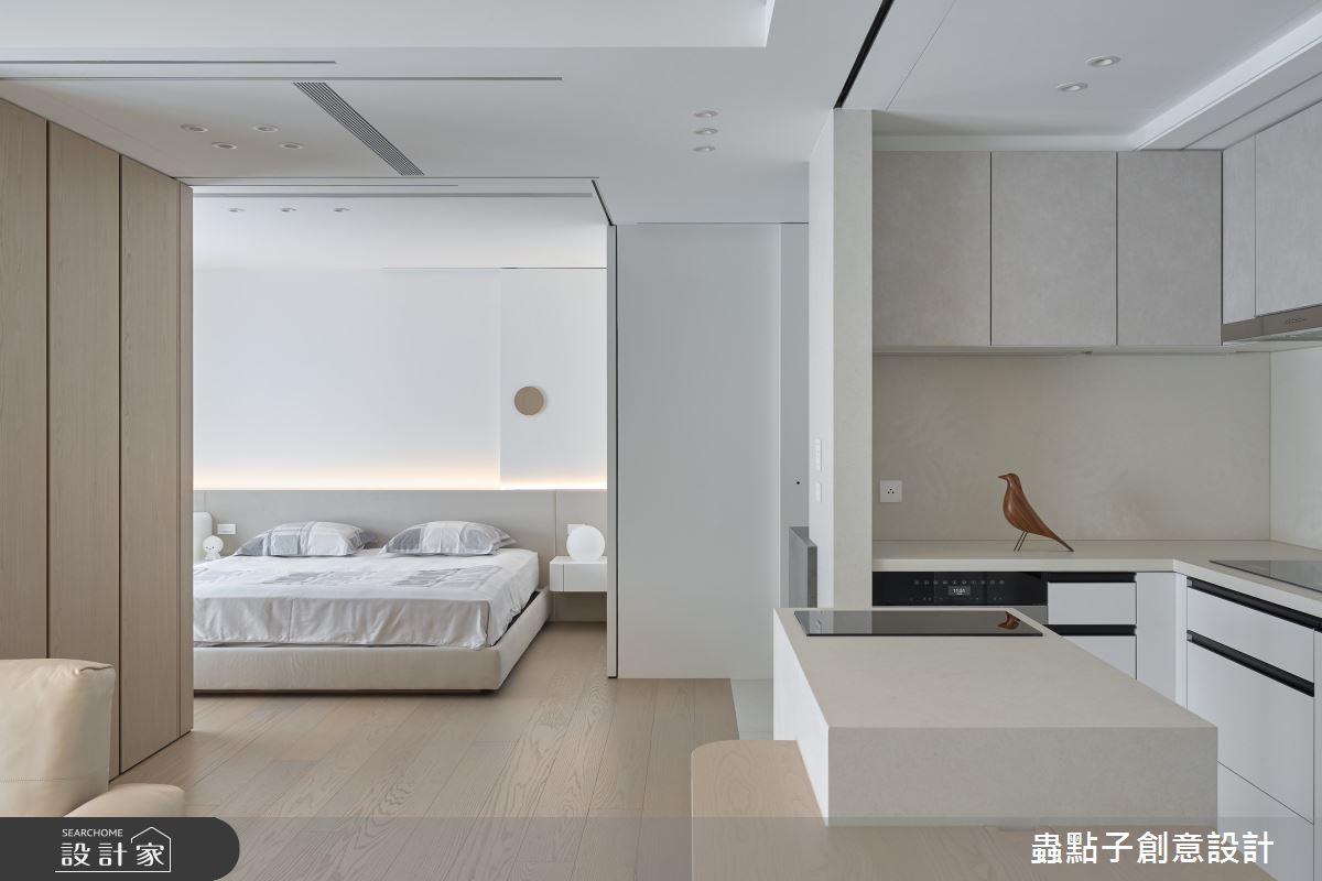 20坪新成屋(5年以下)＿簡約風廚房臥室中島案例圖片＿蟲點子創意設計＿蟲點子_130之27