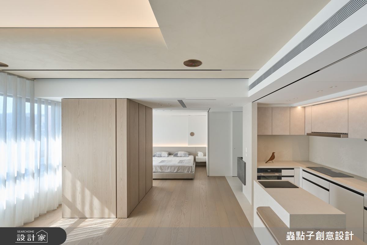 20坪新成屋(5年以下)＿簡約風客廳餐廳廚房臥室書房中島案例圖片＿蟲點子創意設計＿蟲點子_130之32