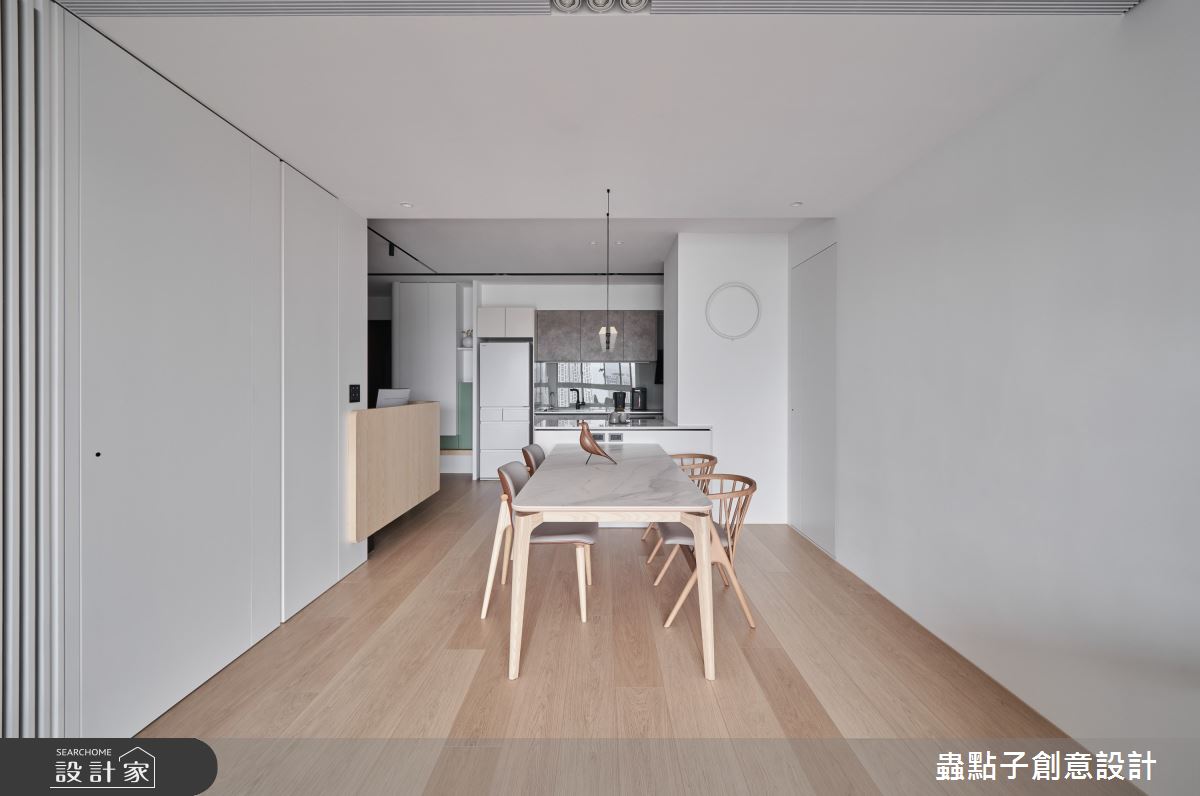28坪新成屋(5年以下)＿簡約風餐廳廚房書房中島案例圖片＿蟲點子創意設計＿蟲點子_131之26