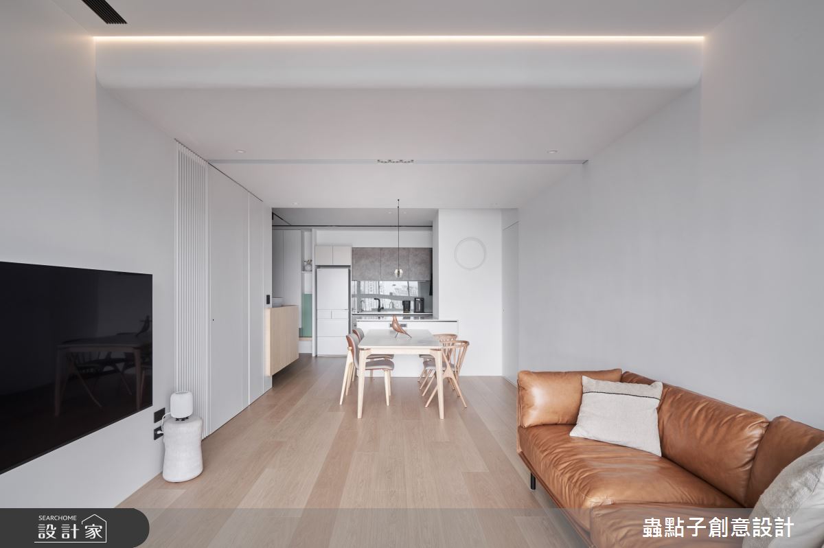 28坪新成屋(5年以下)＿簡約風客廳餐廳廚房中島案例圖片＿蟲點子創意設計＿蟲點子_131之23
