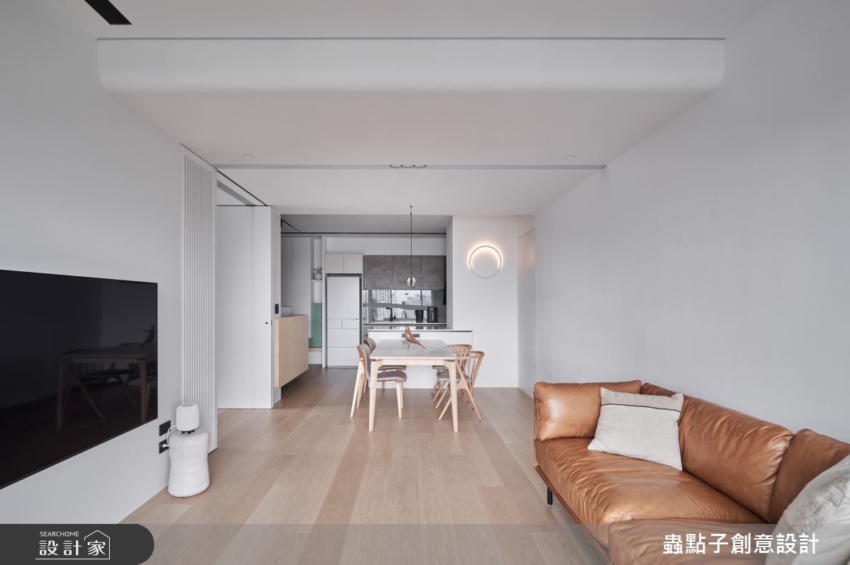 28坪新成屋(5年以下)＿簡約風客廳餐廳廚房中島案例圖片＿蟲點子創意設計＿蟲點子_131之22