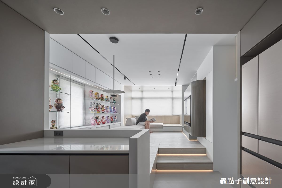 8坪中古屋(5~15年)＿簡約風客廳餐廳中島案例圖片＿蟲點子創意設計＿蟲點子_133之1